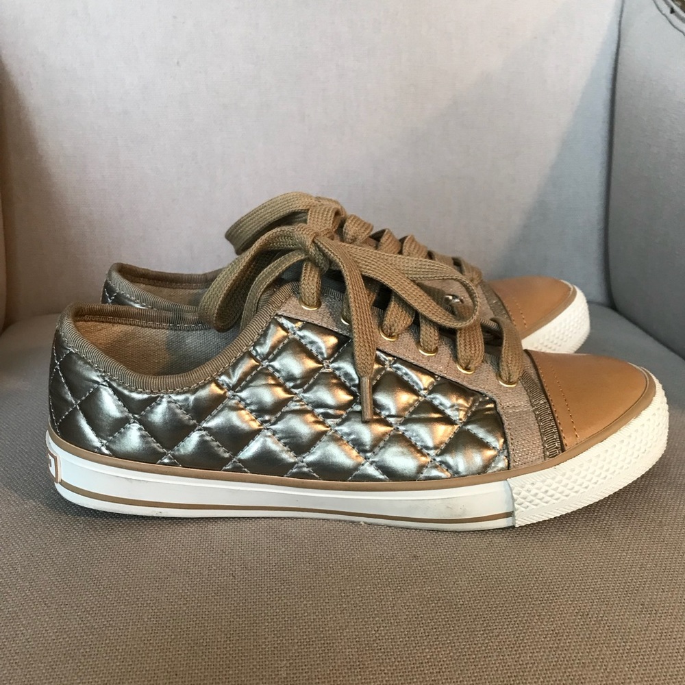 Tory Burch quilted metallic sneaker